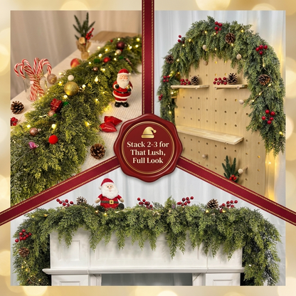 6ft Artificial Cedar Garland